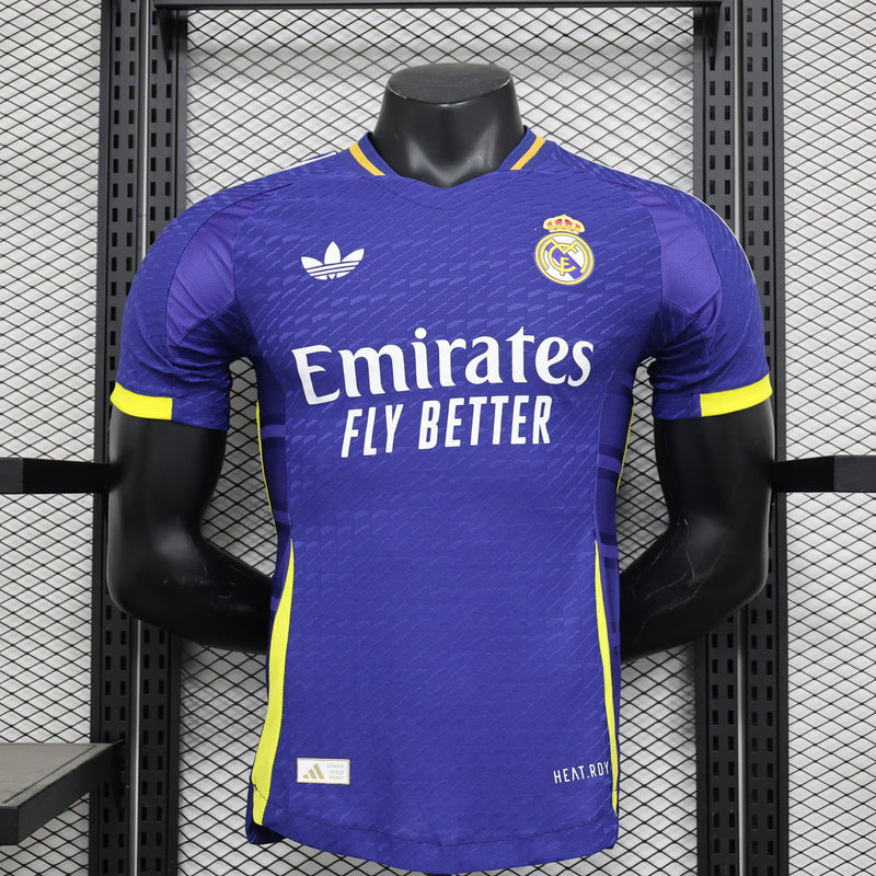 CAMISA VERSÃO PLAYER DO REAL MADRID 24/25 AZUL