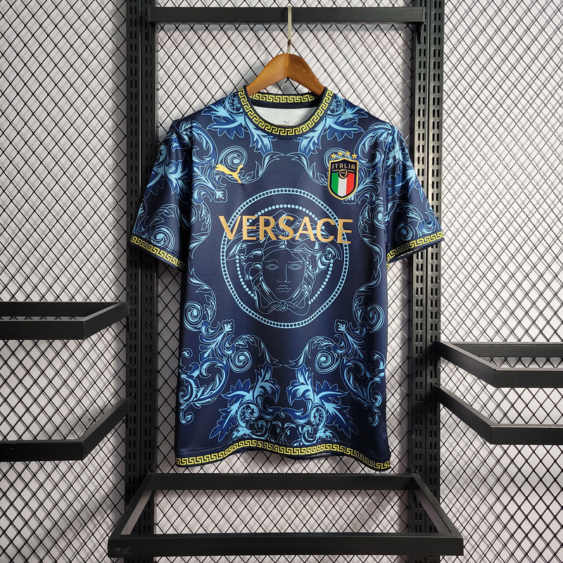 CAMISA DA SELEÇÃO DA ITALIA 22/23 AZUL VERSACE