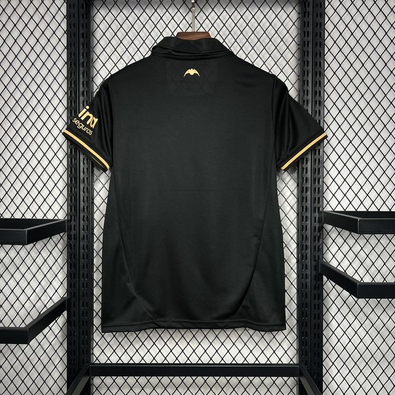 CAMISA DO VALENCIA 24/25 PRETO EDIÇÃO ESPECIAL