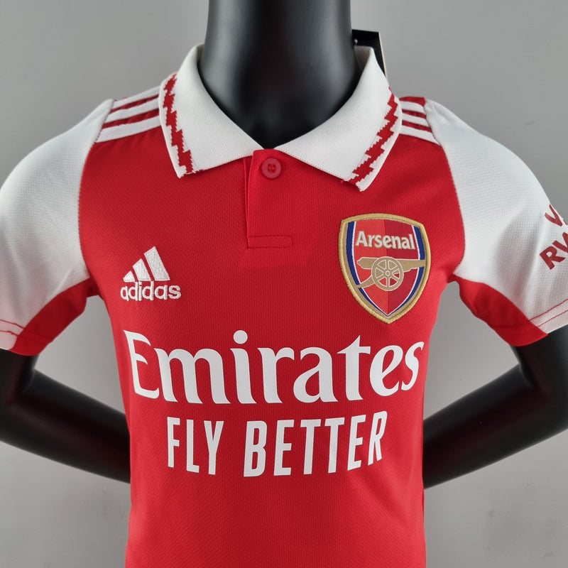 Conjunto Infantil Arsenal 2022/23 - Home - ResPeita Sports 