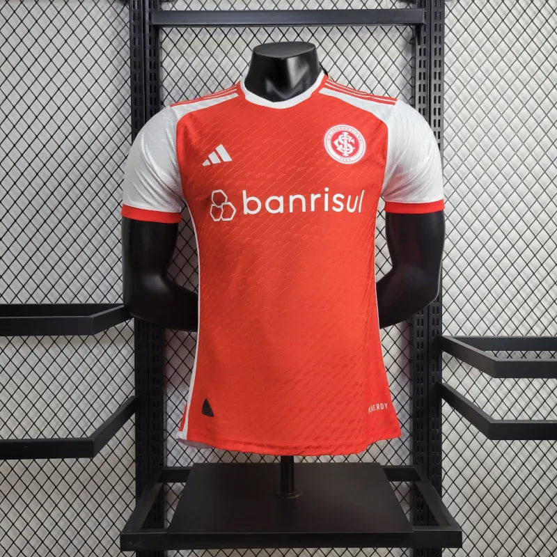 CAMISA VERSÃO PLAYER DO INTERNACIONAL 24/25 VERMELHO E BRANCO