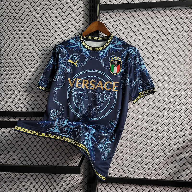 CAMISA DA SELEÇÃO DA ITALIA 22/23 AZUL VERSACE