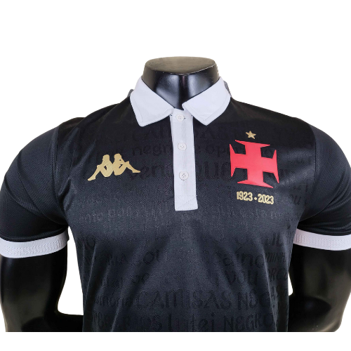 Camisa do VASCO DA GAMA 2023 Camisas Negras Kappa (Preto)