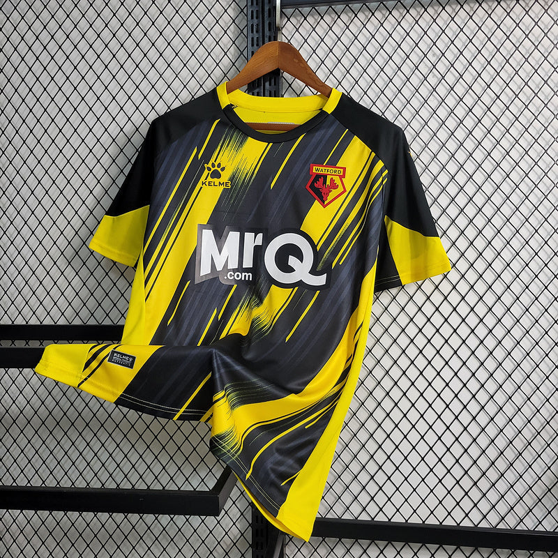 CAMISA DO WATFORD 23/24 AMARELO E PRETO