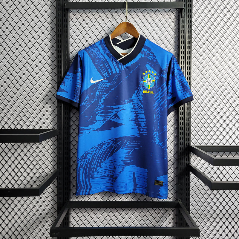 CAMISA DA SELEÇÃO DO BRASIL 22/23 AZUL EDIÇÃO ESPECIAL