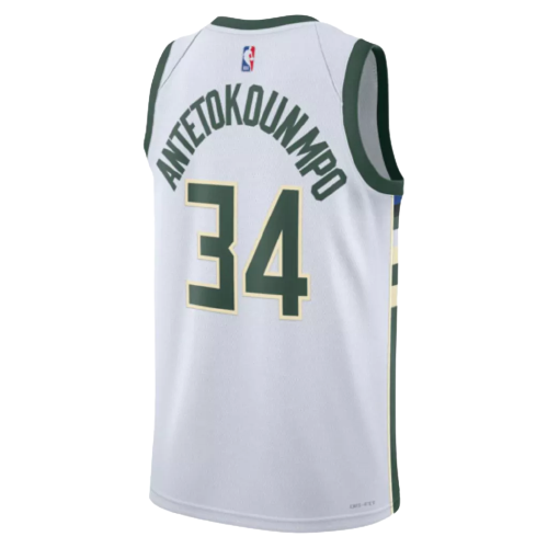 Regata Milwaukee Bucks - Giannis Antetokounmpo - 2022/23 Swingman Jersey - Branca